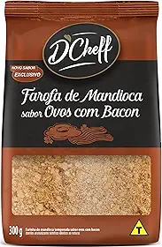 D'Cheff, Farofa de Mandioca Ovos com Bacon, 300 Gramas