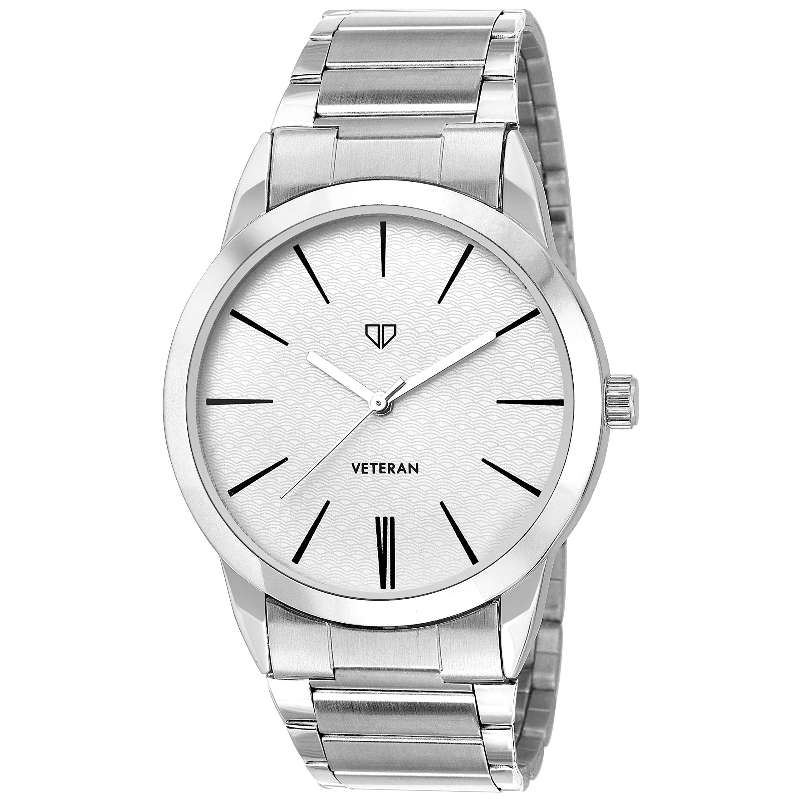 Walrus White Dial Analog Metal Chain Wrist Watch for Men | Stylish Quartz Display | Durable Silver Strap and Case | Classic and Elegant Design- Old Money Style (White) (B083VYLK17) Amazon Price History, Amazon Price Tracker