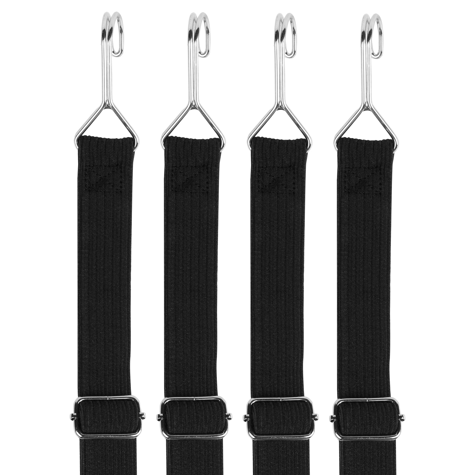 4-Pack Adjustable Heavy Duty Bungee Cords with Hooks, 2m / 6.6ft Long, Strong Elastic Straps for Cargo Travel - Image 3