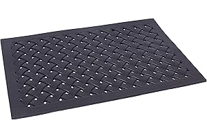 BIRDROCK HOME 24 x 36 Rubber Hold the Door Mat