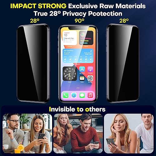 Miniatura 3 de ImpactStrong Protector de pantalla de vidrio templado antiarañazos para iPhone 12iPhone 12 Pro de 6.1 pulgadas, protector de pantalla de vidrio