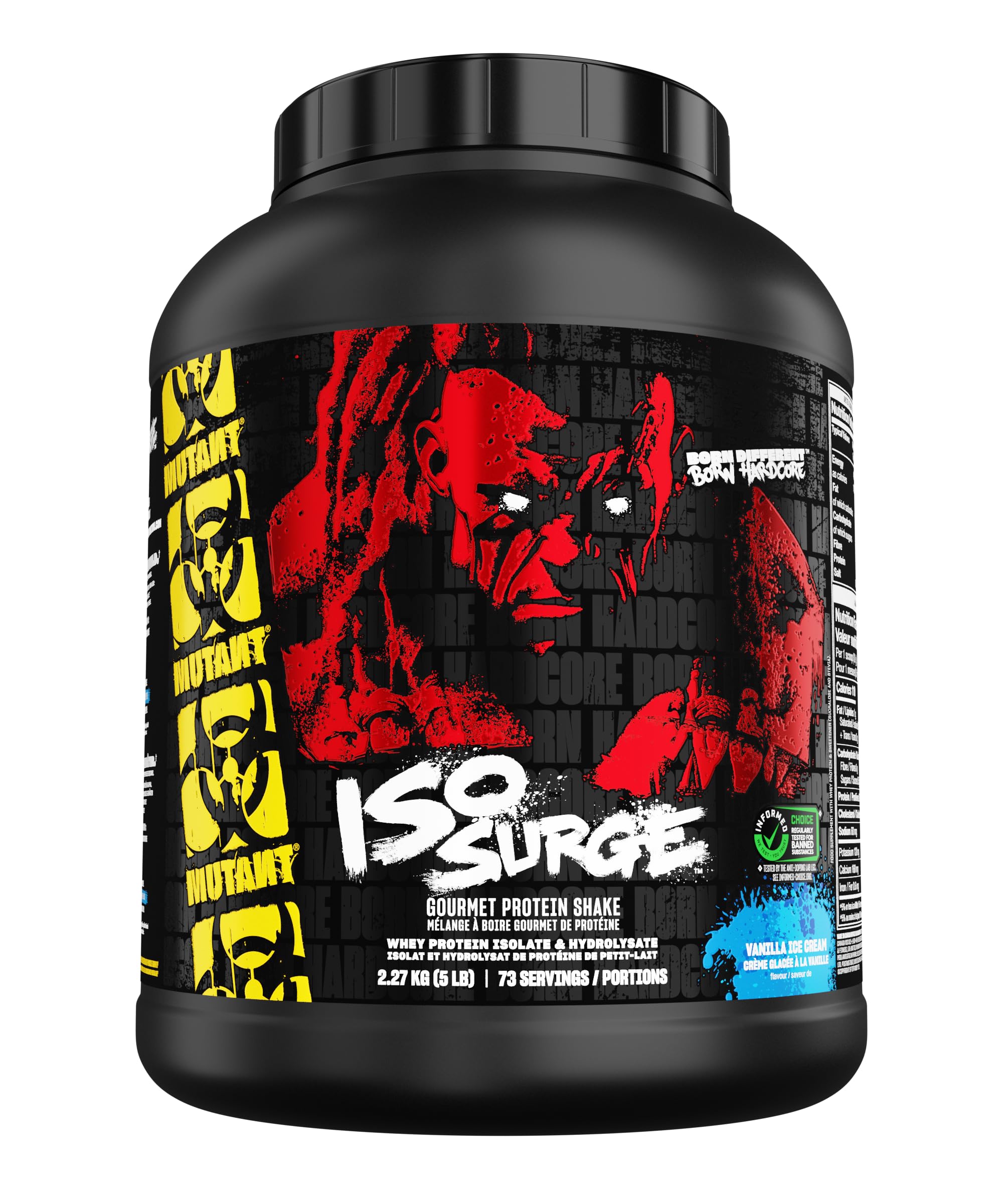 MUTANT ISO Surge | Whey Isolate Protein Powder | 25g Protein, Fast-digesting whey Protein Isolate & whey hydrolysate, Gourmet Flavors | 2270g | Vanilla Ice Cream