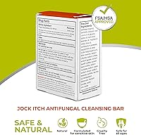 Vista 6 de terrasil Jabón en barra de Jock Itch para sarpullido por picazón jock. Cuidado calmante y tratamiento para piel ardiente, escamosa, irritada. Jabón