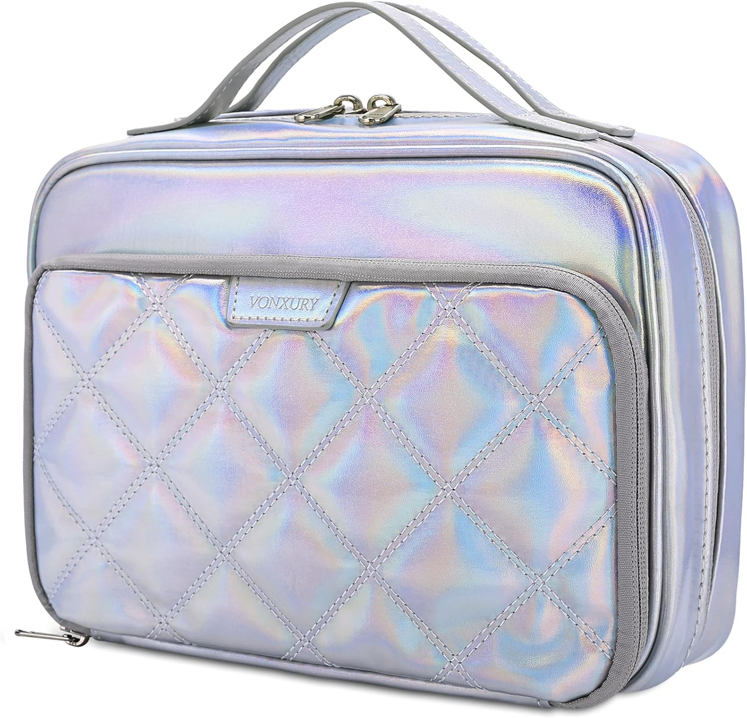 VX VONXURY Pencil Case, Large Capacity Pencil Pouch Portable Cosmetic Bag with 2 Detachable Layers 54 Slots Pen Organized (Pink)