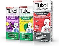 Vista 1 de TUKOL Kit de alivio total para el resfriado y la tos, medicina para la tos para adultos, niños, Family Max Action Supresor de tos severa