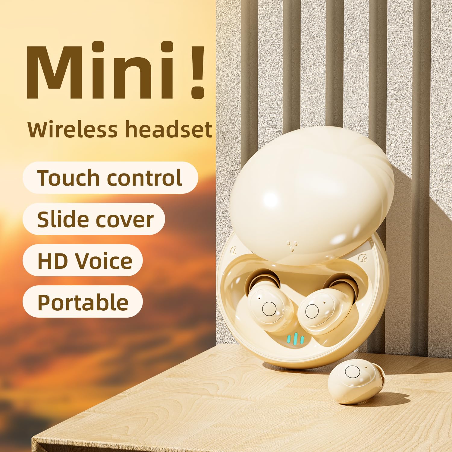 Mini auriculares invisibles para dormir de lado, auriculares inalámbricos con cancelación de ruido Bluetooth 5.4 con batería de larga duración, diseño apto para dormir, comodidad durante toda la noche
