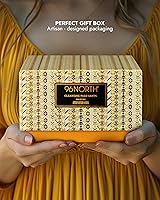 Vista 6 de 96NORTH Luxury Palo Santo Candle Large 3 Wick Jar Candle Up to 50 Hours Burning Time 100% Natural Soy Wax Relaxing Aromatherapy Aesthetic