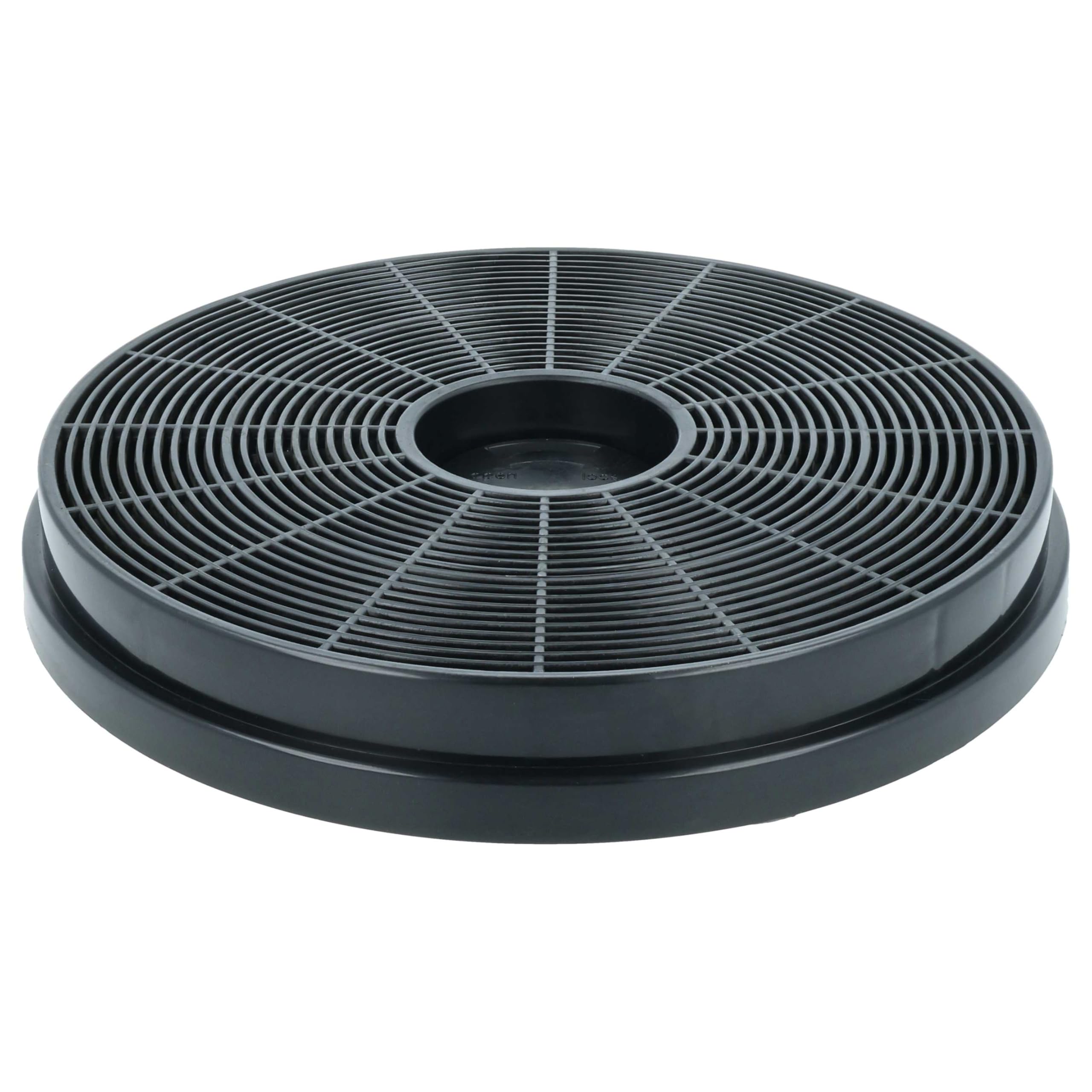 vhbw 4x filtro de carbón activado reemplaza Klarstein 10033740 para campanas cocina - 17,5 cm