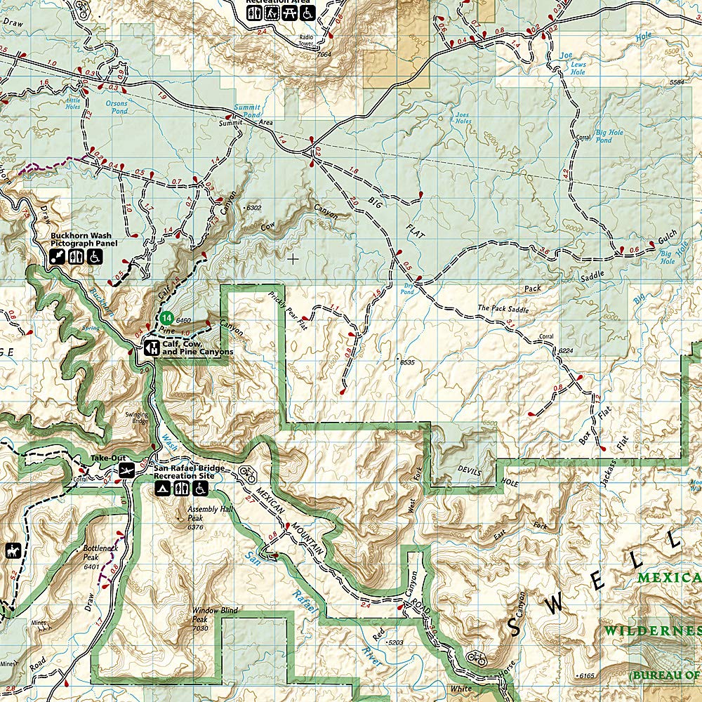 San Rafael Swell Map [BLM - Price Field Office] (National Geographic Trails Illustrated Map, 712) | Books