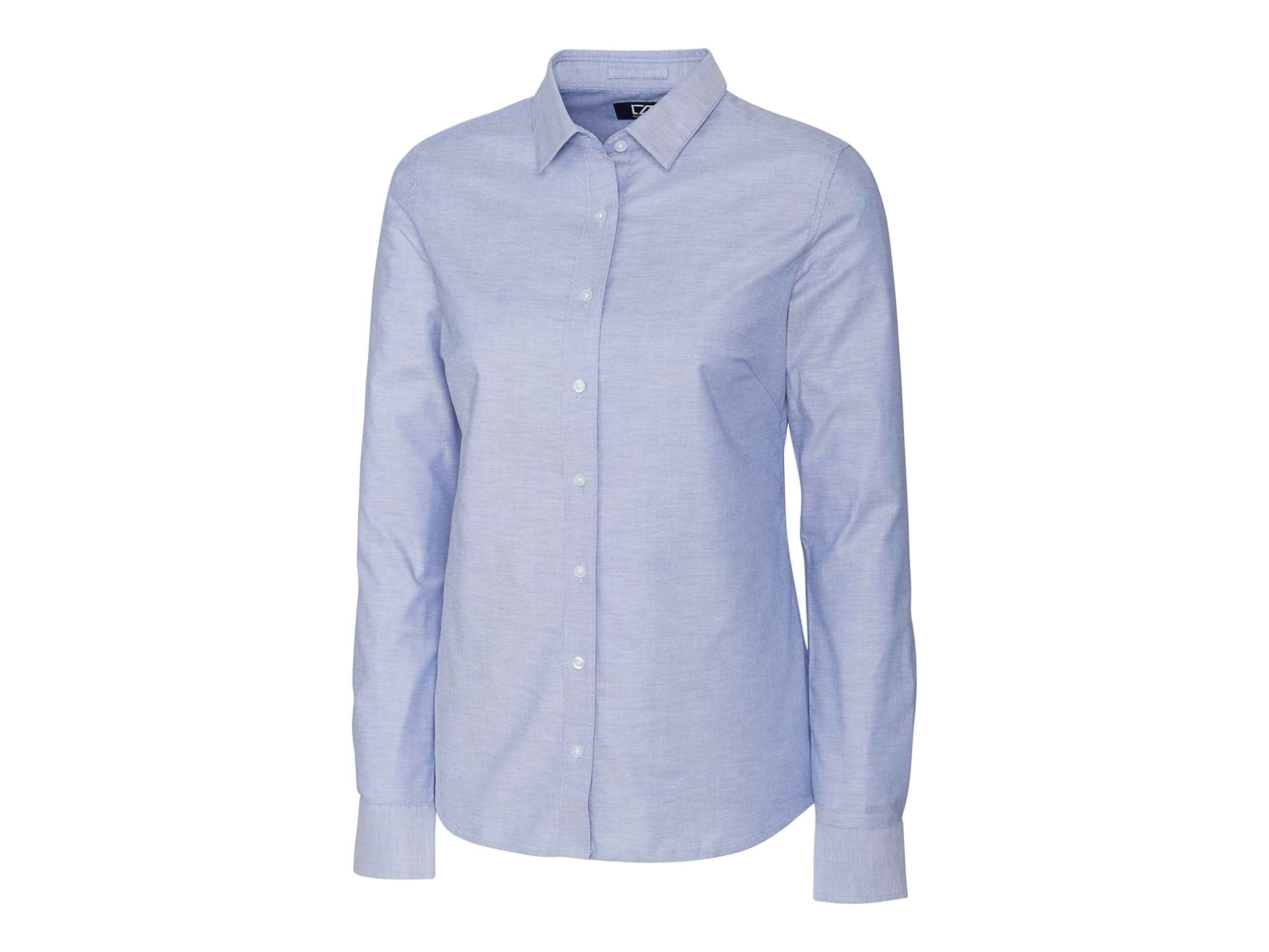 Cutter & Buck Women's Wrinkle Resistant Stretch Long Sleeve Button Down Shirt
