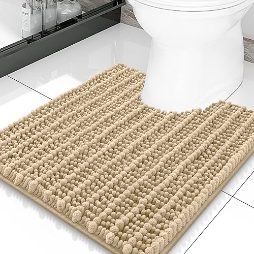 Miniatura 35 de Smiry Alfombras de Baño 24 x 16 pulgadas, Tapetes de Baño de Chenilla Extra Suaves y Absorbentes, Respaldo de Goma Antideslizante, Lavable a Azul