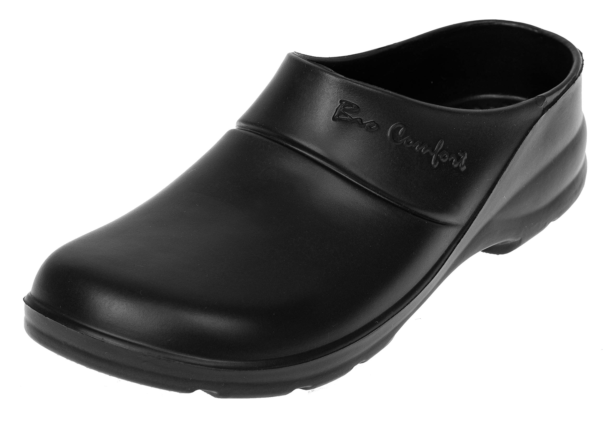 LEMIGO leichte Eva Clogs Gartenclogs Gartenschuhe Bio Comfort (45, schwarz)