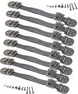 Boxiki kids Furniture Straps - Anti Tip Strap for Baby Proofing & Child Safety - 8 Pack of Adjustable Wall Straps and TV Straps - Fixings to Anchor Shelves & Cabinets(Black)