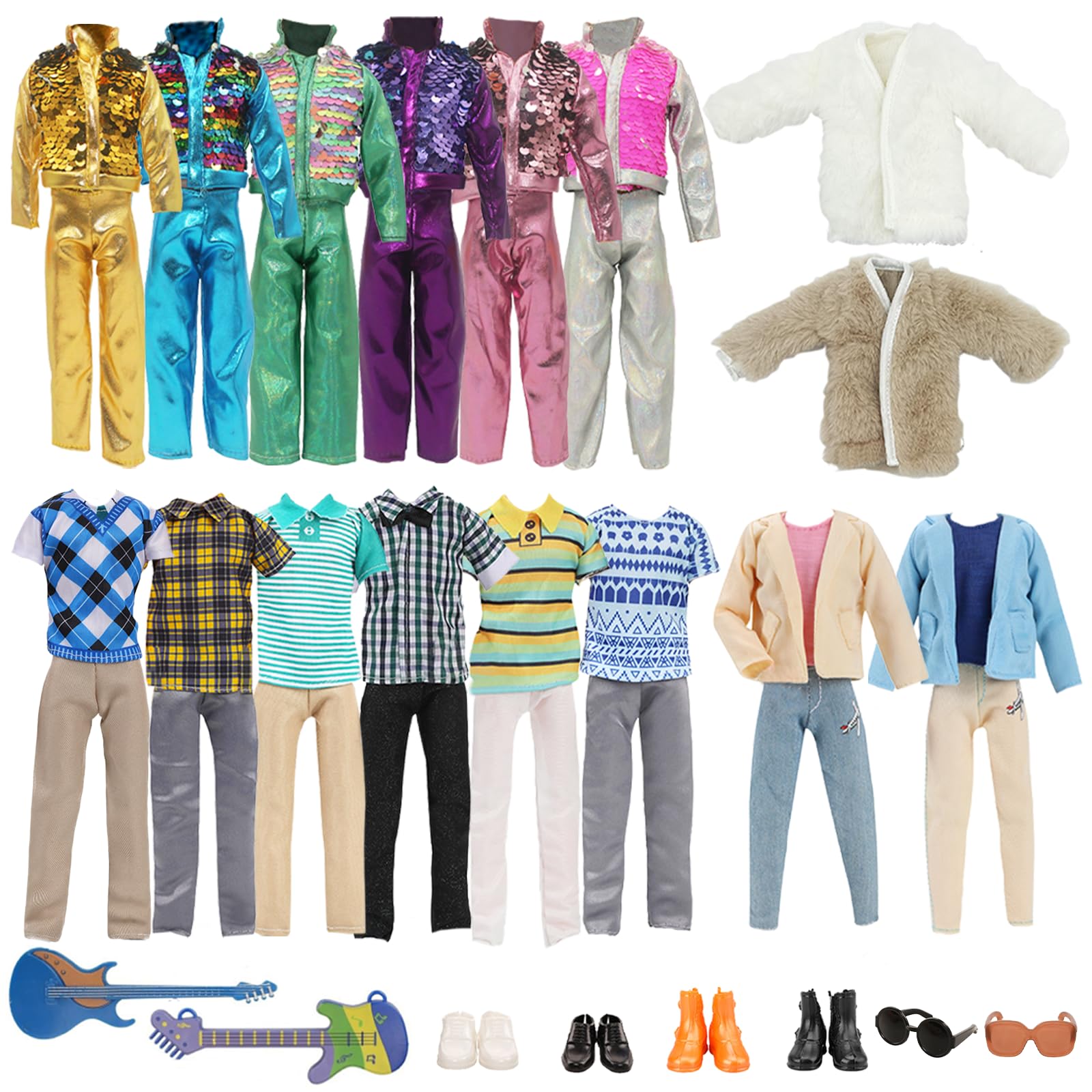 Lot De 26 Vêtements Et Accessoires - 1 Kit De Ski - 1 Tenue Tendance