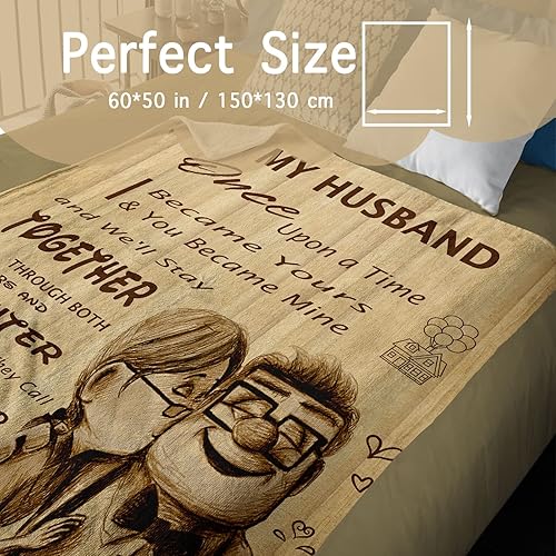 Miniatura 2 de Regalos para marido de parte de la esposa, a mi marido, manta de aniversario de boda, regalos románticos para marido, cumpleaños, Navidad, Día de