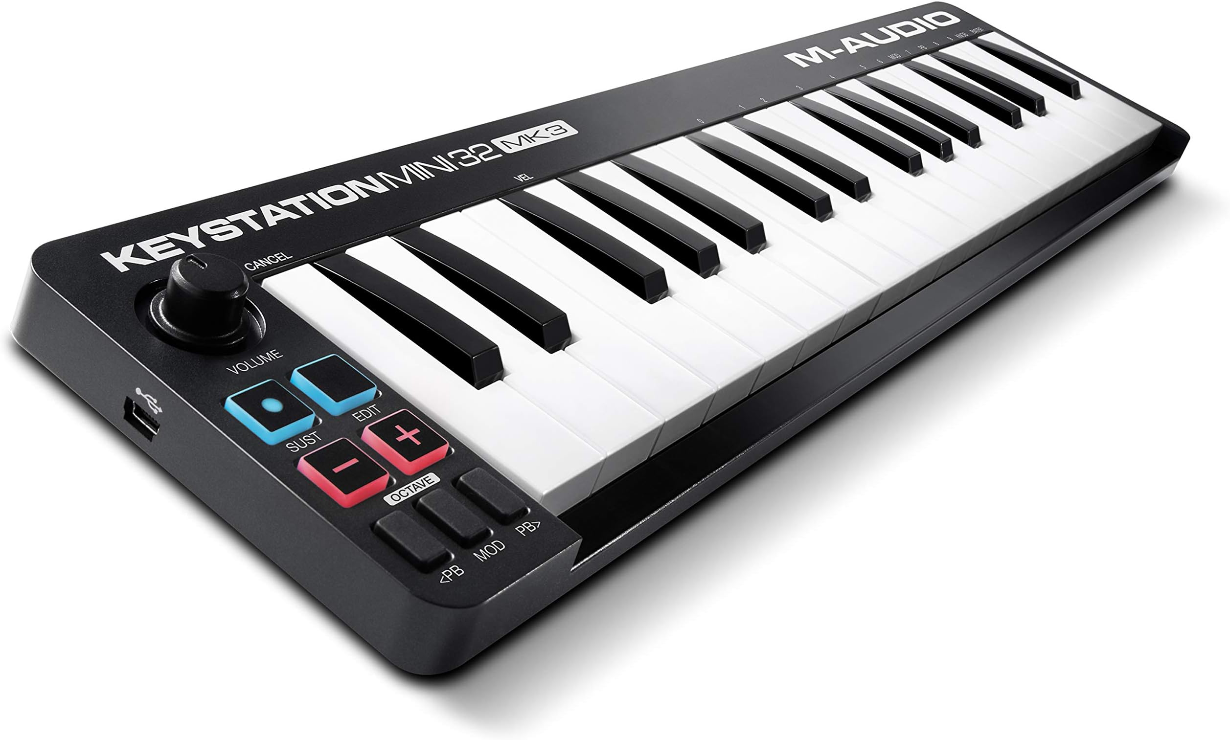 M-Audio USB MIDIキーボード ベロシティ対応32ミニ鍵盤搭載 ソフトウェア付属 DAWの操作 ポータブル Keystation Mini 32 MK3