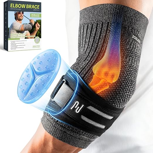 Zoelion Dual Support Elbow Brace for Developing Pain Relief