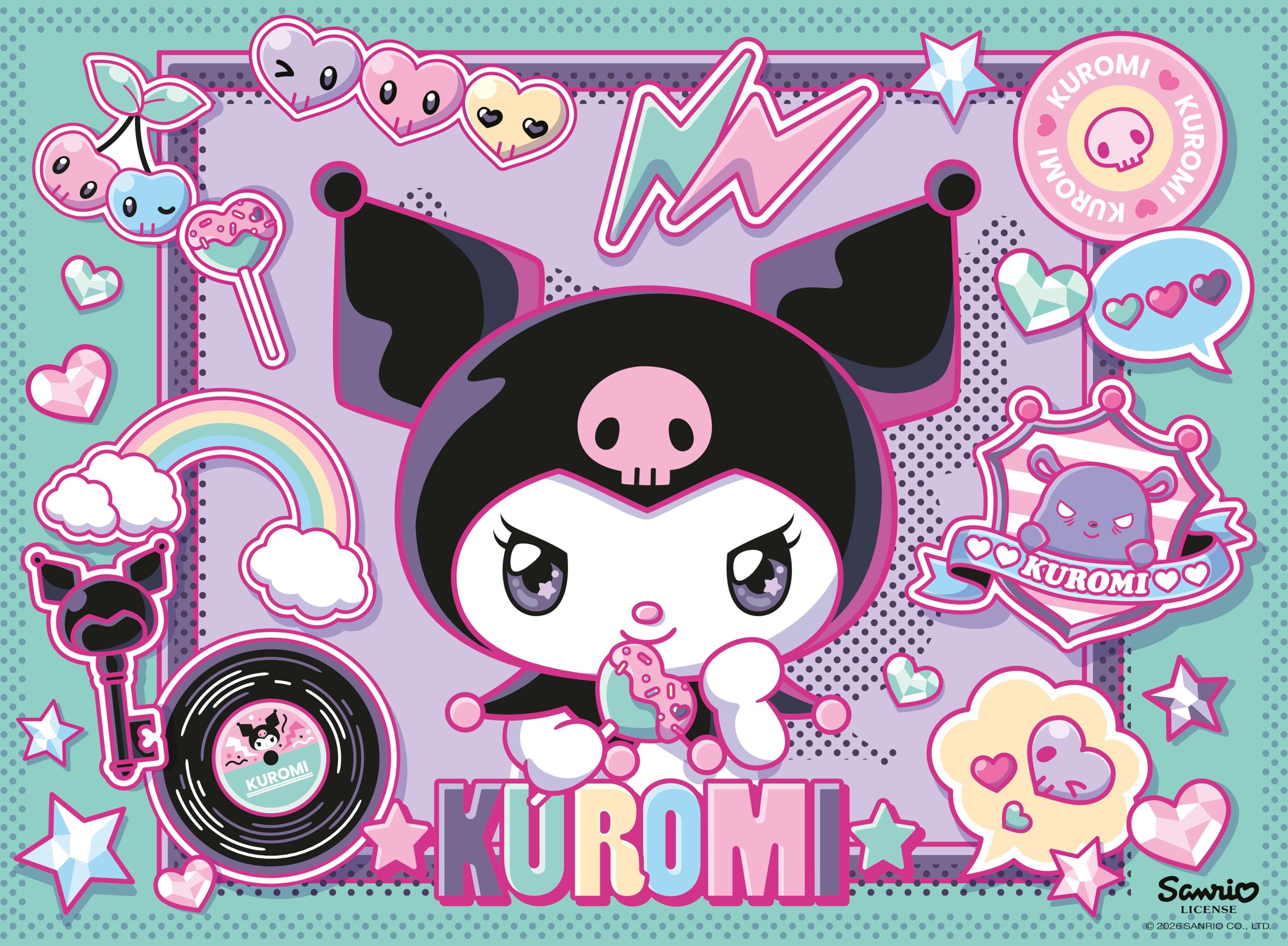 Ravensburger Kuromi 100 Piece XXL Jigsaw Puzzle for Kids Ages 6+ Sanrio Character Puzzle Children’s Puzzle Gift