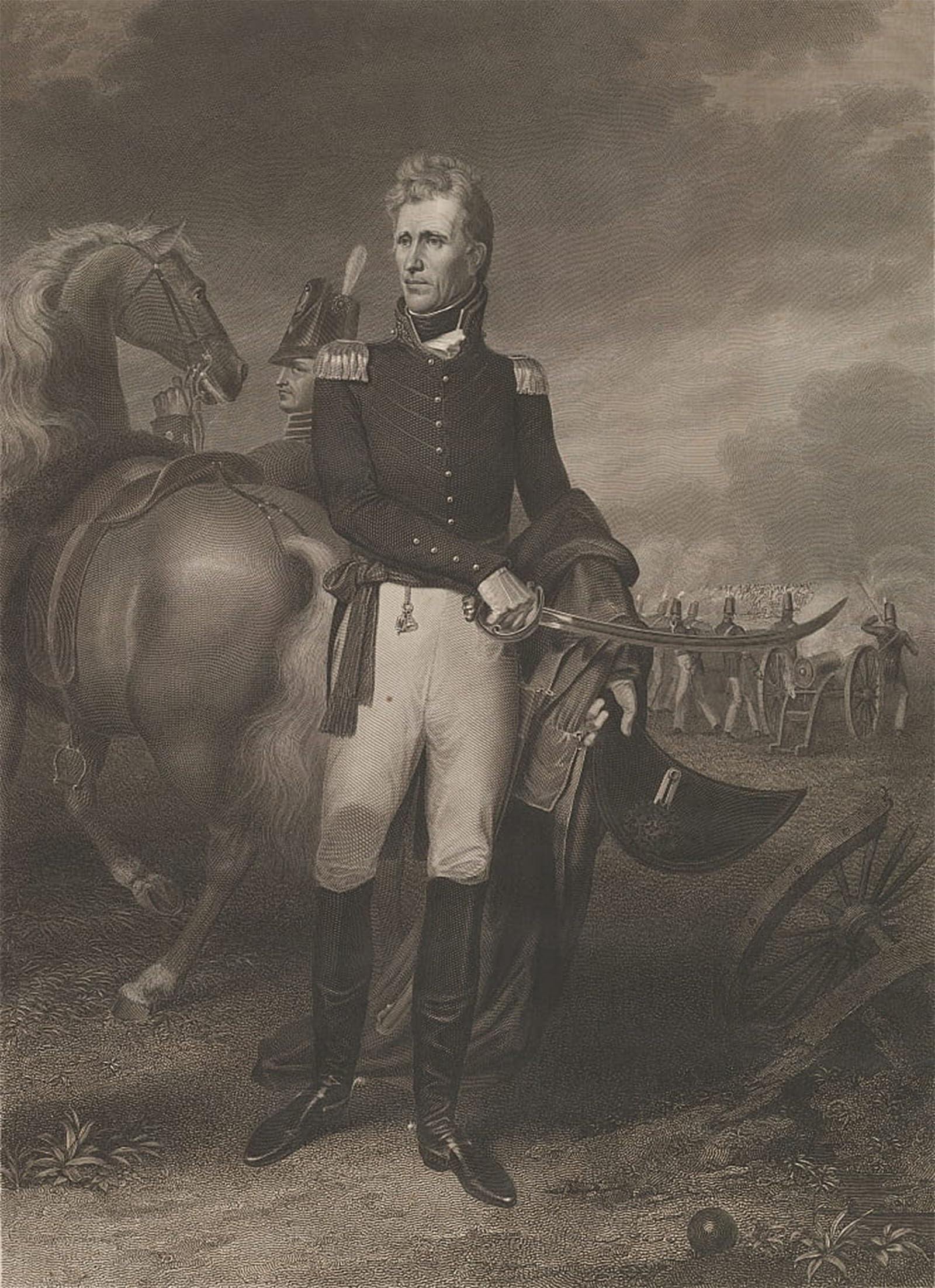 POSTERIIk Famous Animal Posters Vintage Picture General Andrew Jackson June by Asher Brown Durand Modern Wall Decor for Home Decor 60x90cm