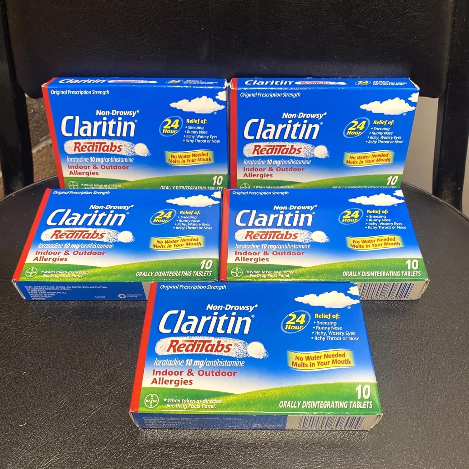 Claritin 24 Hour Indoor & Outdoor Allergy RediTabs - 10 ct, Pack of 5