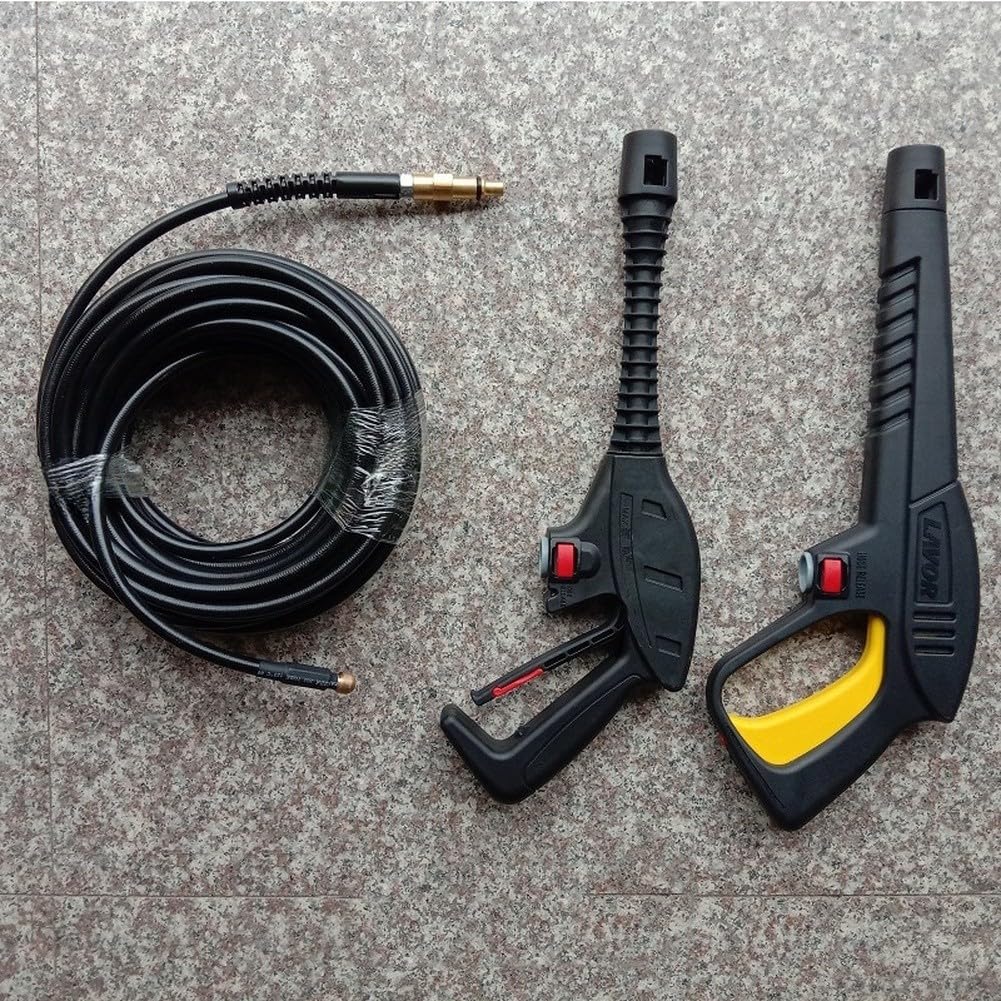 Tubo ad alta pressione per idropulitrice Lavor, 160 bar, tubo di scarico con attacco rapido per idropulitrice, lunghezza 10 m o 15 m, resistente al calore (10 metri)