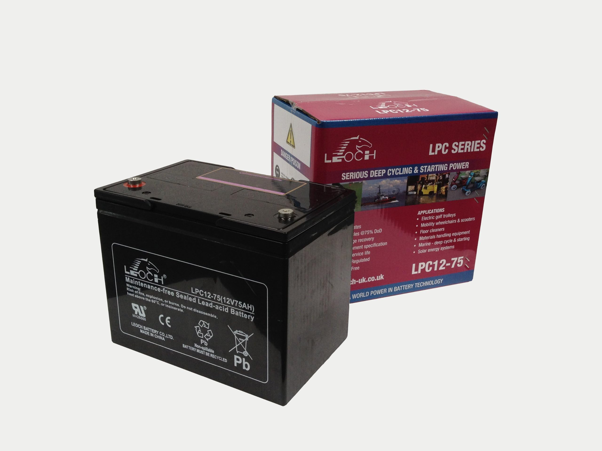 Leoch LPC12-75 (75Ah) battery