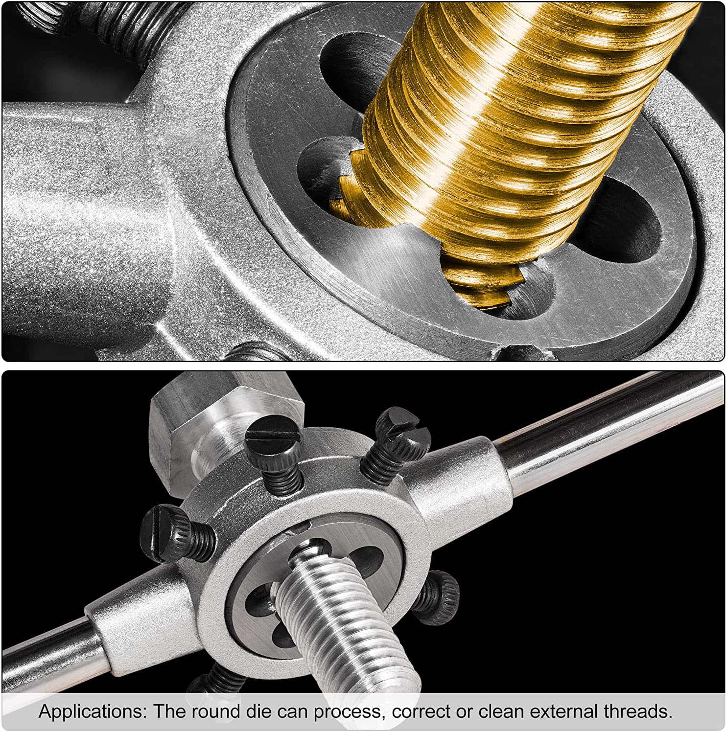 Utoolmart 10-32 UNF Round Die, Machine Thread Right Hand Threading Die, Alloy Tool Steel 1pcs — Amazon image 5