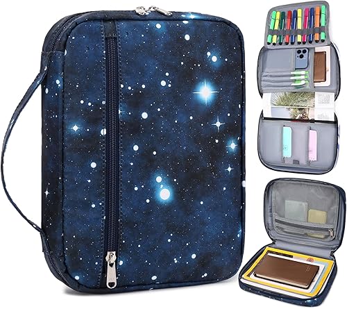 Miniatura 8 de JIANYA Funda para la Biblia para niños y niños, funda de transporte para libros, bolsa de iglesia, bolsa protectora para la Biblia con asa y