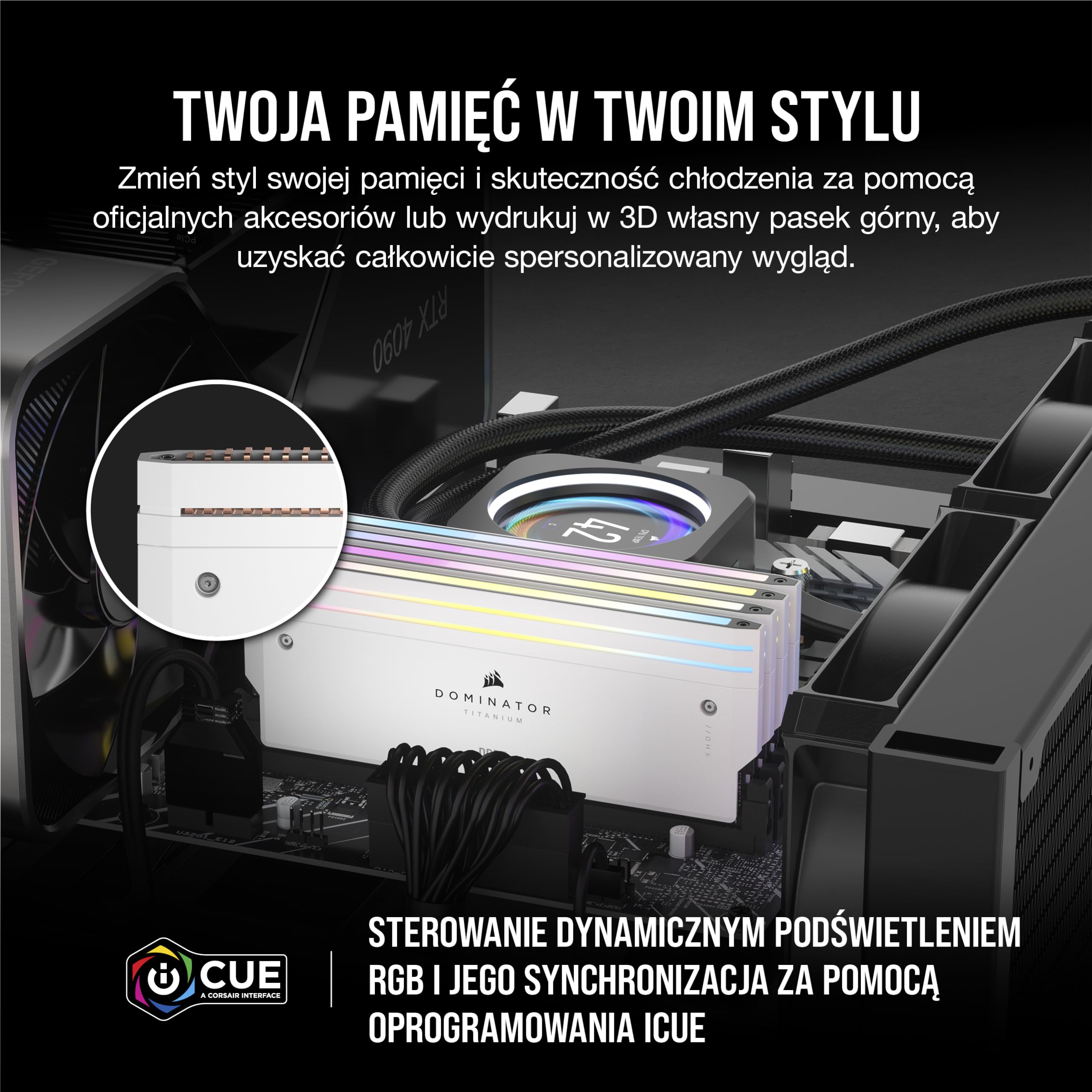 DOMINATOR TITANIUM DDR5 XMPメモリキット 96GB Pamięć DOMINATOR TITANIUM RGB DDR5 | CORSAIR