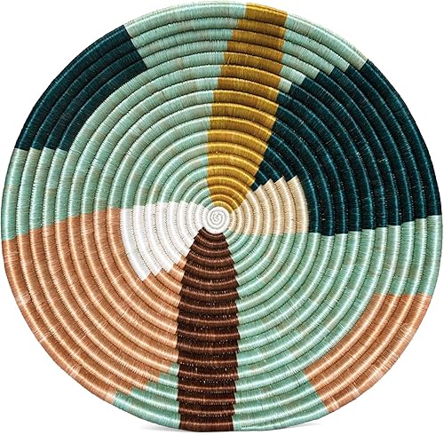 Miniatura 7 de Expressions Collection  Cesta pequeña para colgar en la pared, cesta decorativa para servir o fruta, apta para alimentos, cuenco africano hecho a