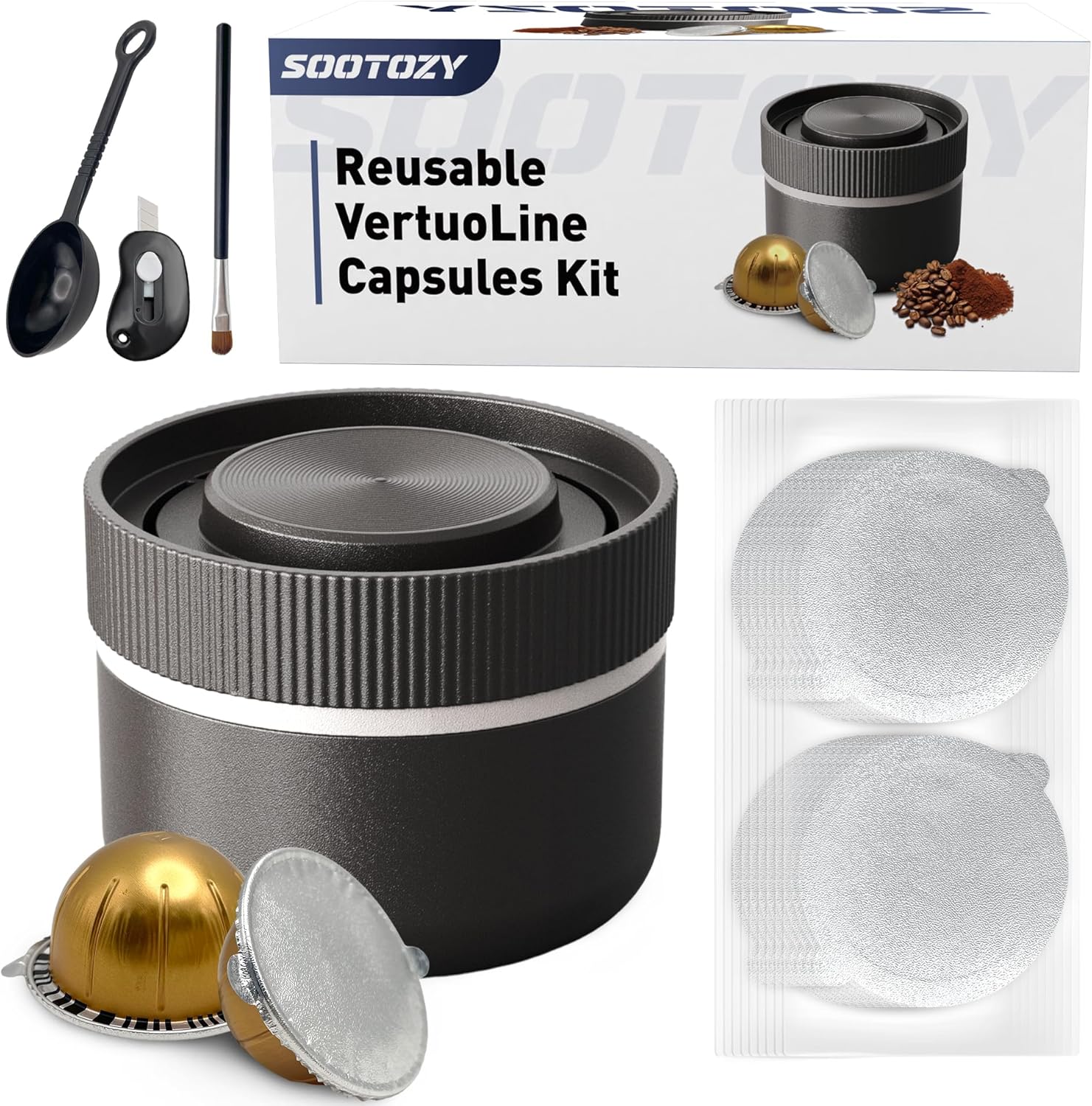 Reusable Pods Kit for Nespresso Vertuo