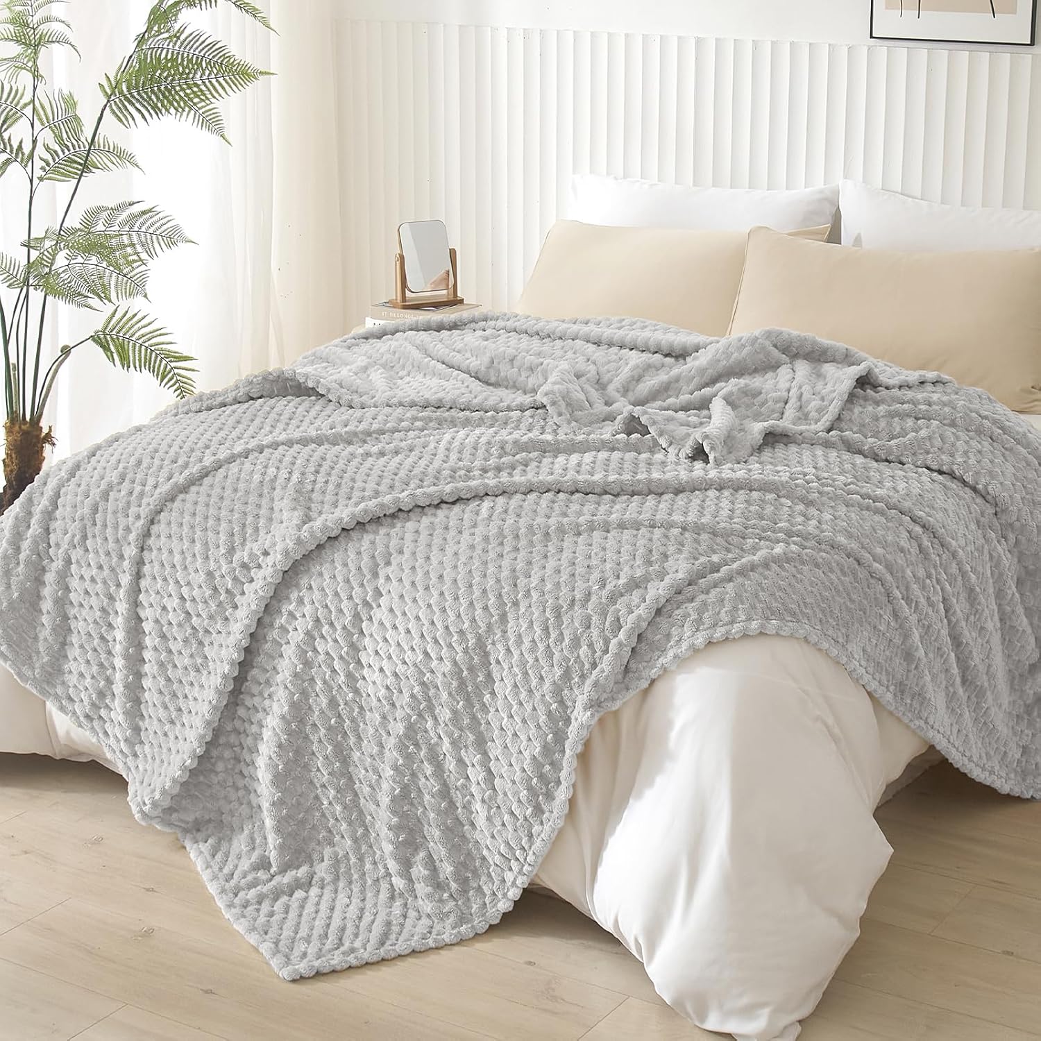 PHF Ultra Soft Flannel Fleece Blanket Queen Size