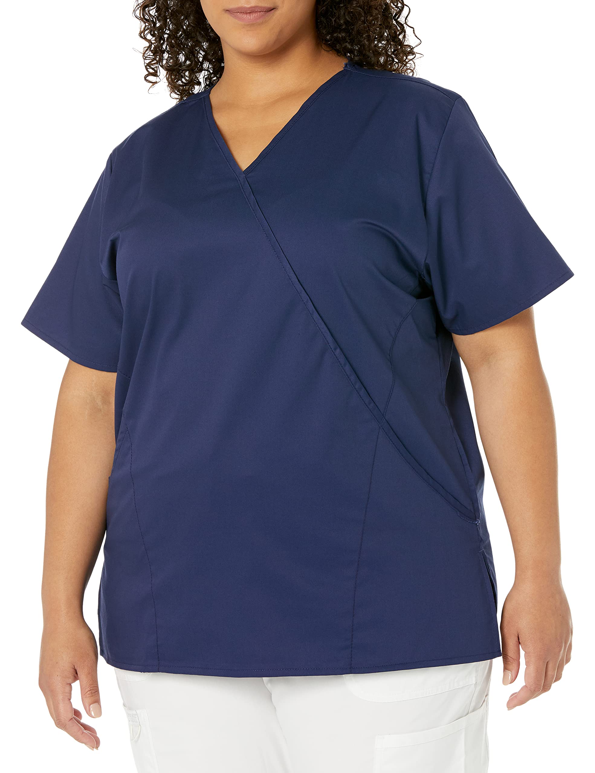 WonderWinkWomen's Wonderwork Women's Mock Wrap Scrub Top
