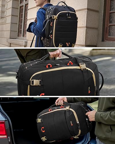 Miniatura 2 de Tolaccea Mochila de viaje de mano, aprobada por la TSA, para hombres y mujeres, con doble almacenamiento para laptop de 17.3 pulgadas, puerto de