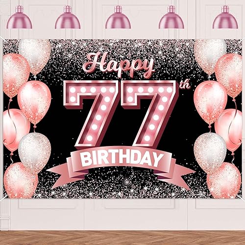 Vista 65 de Feliz cumpleaños número 31, fondo de pancarta dorado rosa, celebrando los 31 años, decoraciones temáticas de globos de confeti para mujeres de 31