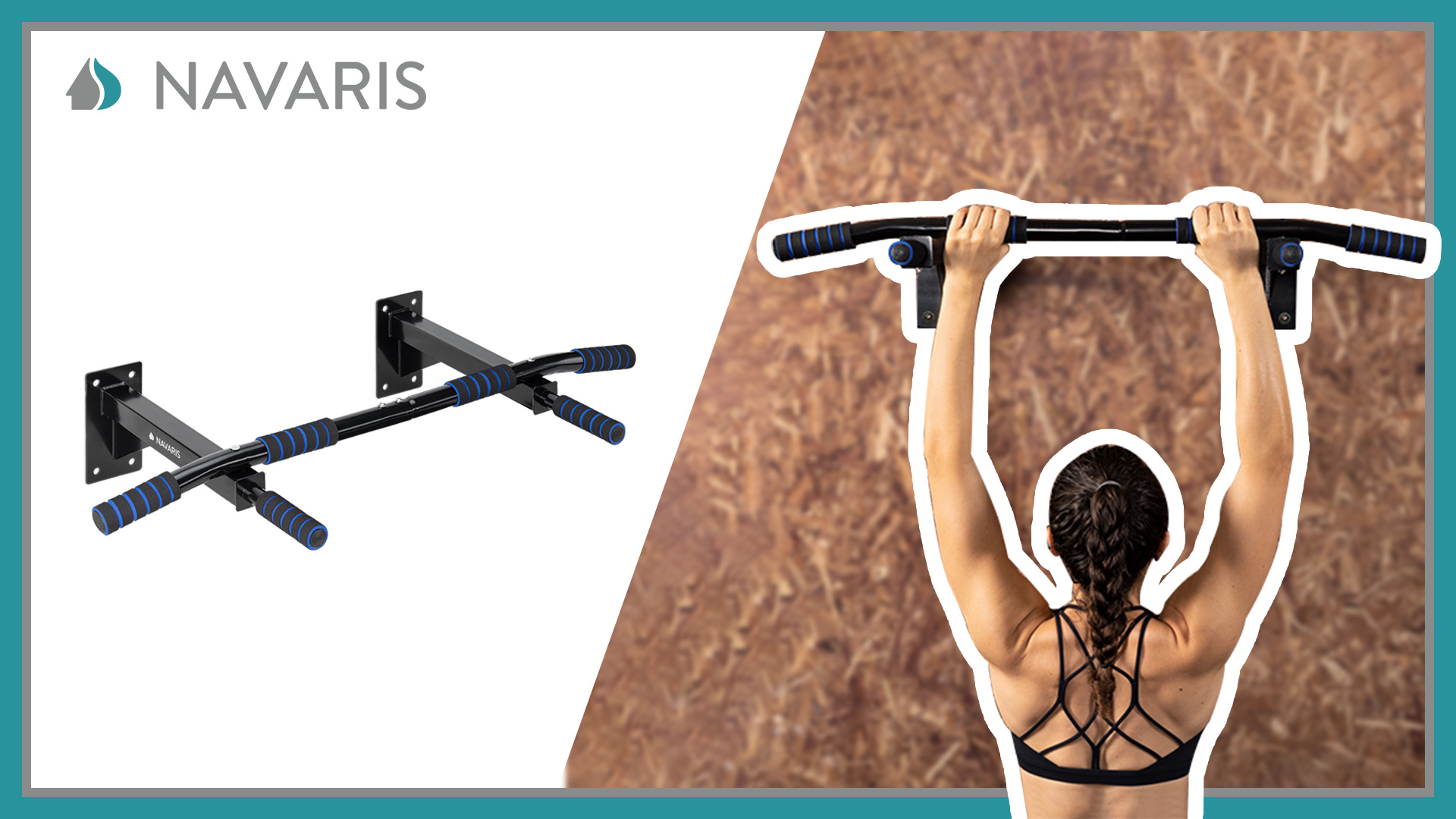 Navaris Muurgemonteerde Pull-Up Stang - met