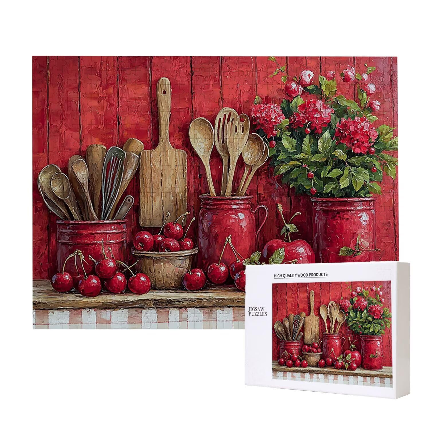 2000 sztuk puzzli dla dorosłych, przybory kuchenne, kwiaty, puzzle, wyzwanie rodzinne, aktywność, gry, edukacyjne, redukujące stres, DIY, do dekoracji domu, na prezent, 100 x 70 cm, W-95