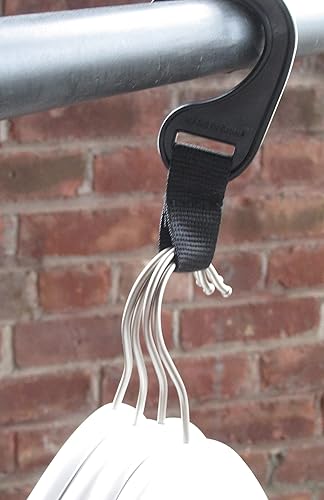 Miniatura 4 de NAHANCO Spacemaker - Gancho resistente para colgar ropa en el backroom/almacén, 5 ½ pulgadas, negro, 100/caja (GHB200)