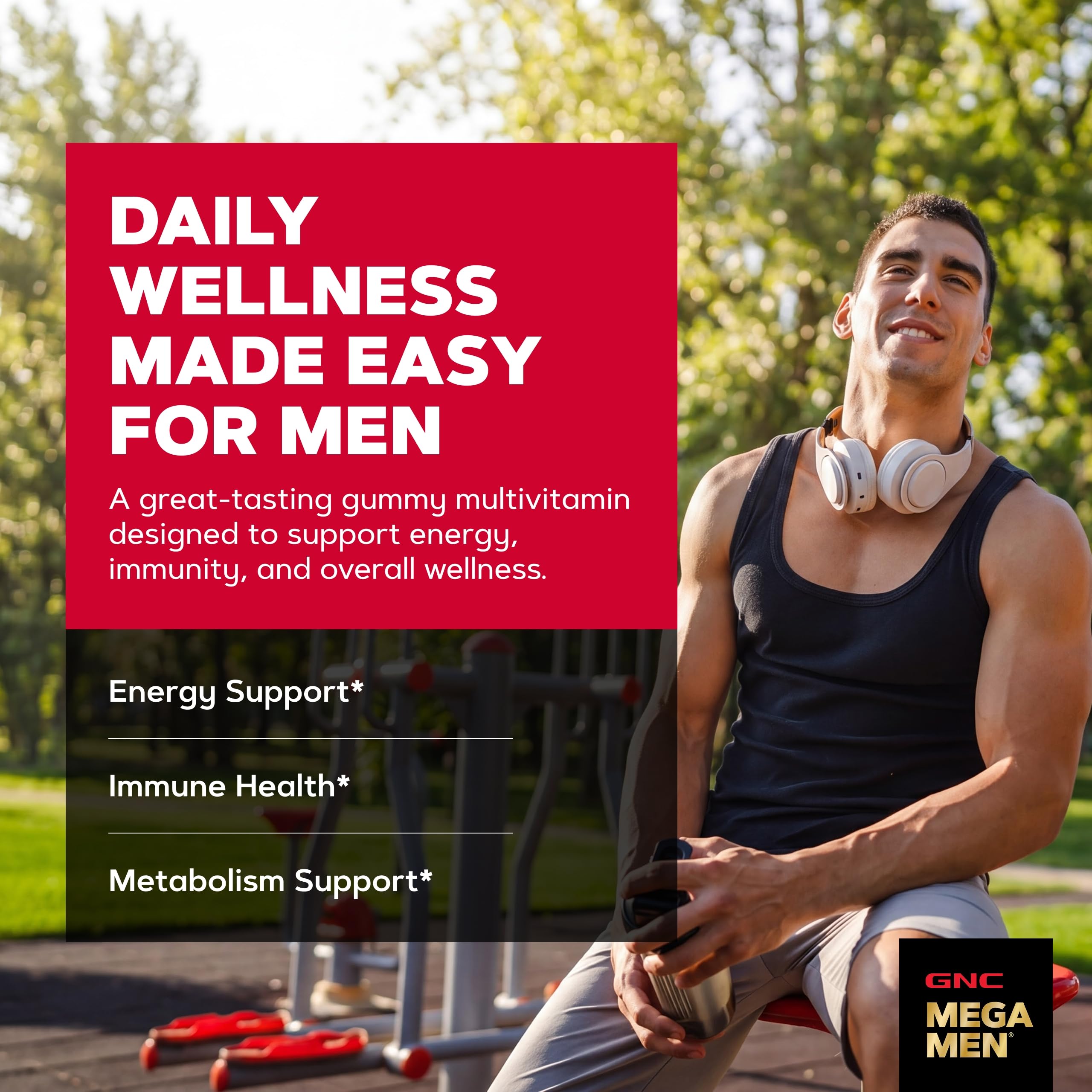 GNC Mega Men Multivitamin Gummy for Men, Mixed Berry, 120 Count — Amazon image 2