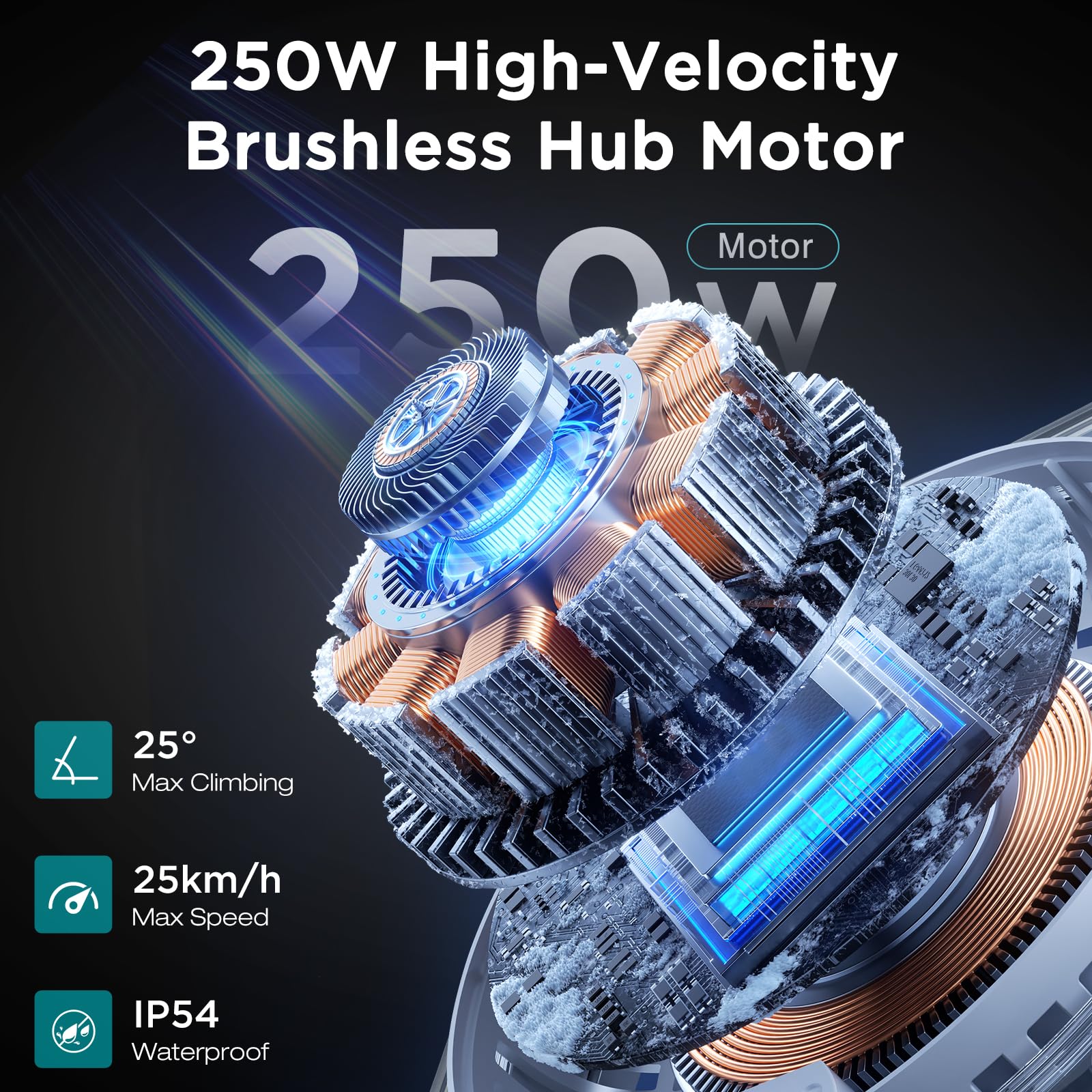 HITWAY Bicicleta Eléctrica E-Bike, 16 Pulgadas Bici Eléctrica Plegable con Batería 36V/7,8Ah, Motor 250W 25km/h, Autonomía de 35-70km, Urbana Ebike Pedelec para Adultos Unisex