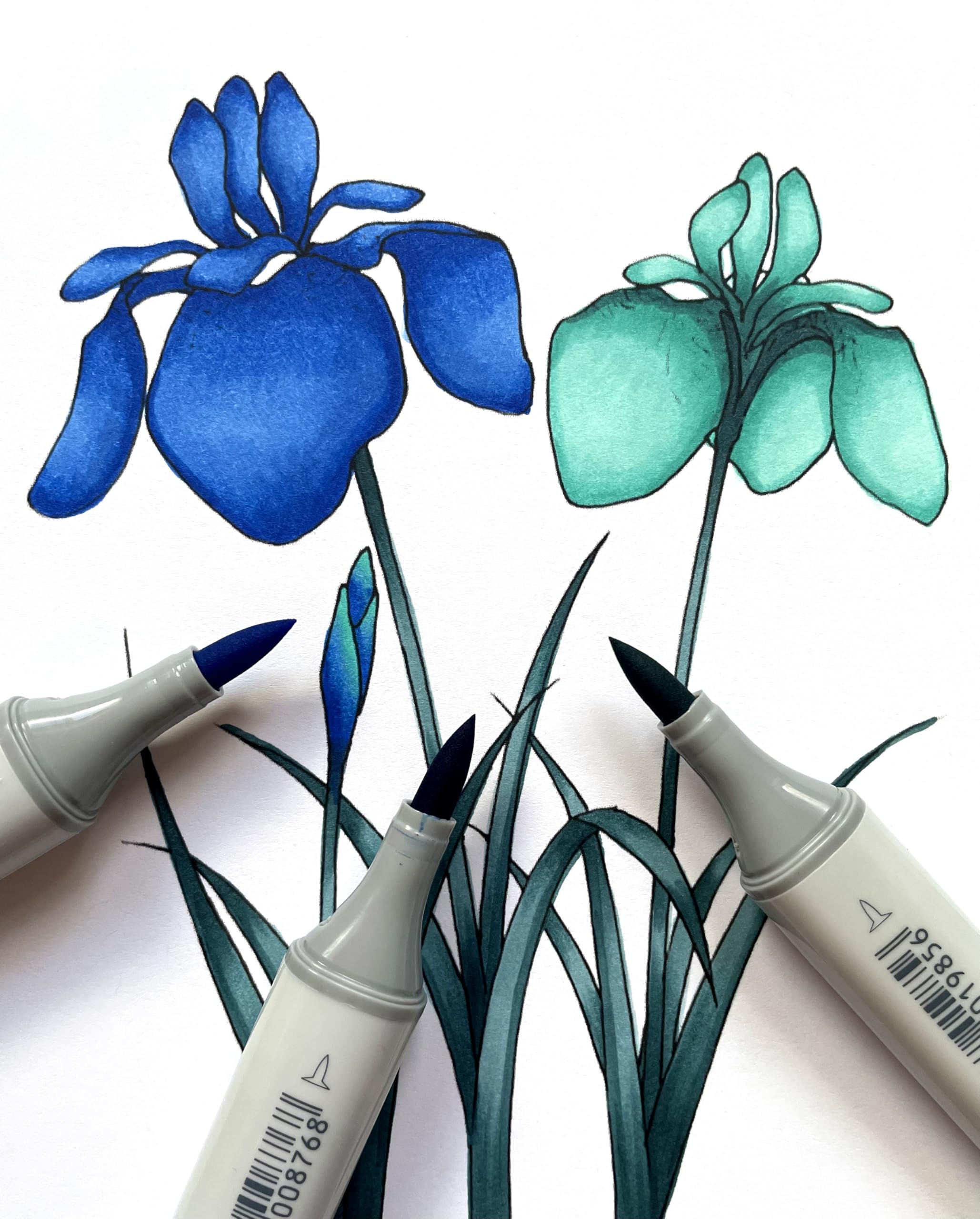COPIC Sketch Set "Sea & Sky", 6 Twin Marker mit einer mittelbreiten und einer Brush-Spitze