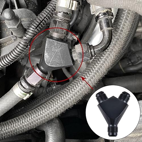 Miniatura 8 de EVIL ENERGY 8AN Y Block Flare Fitting Adapter Union Splitter Negro