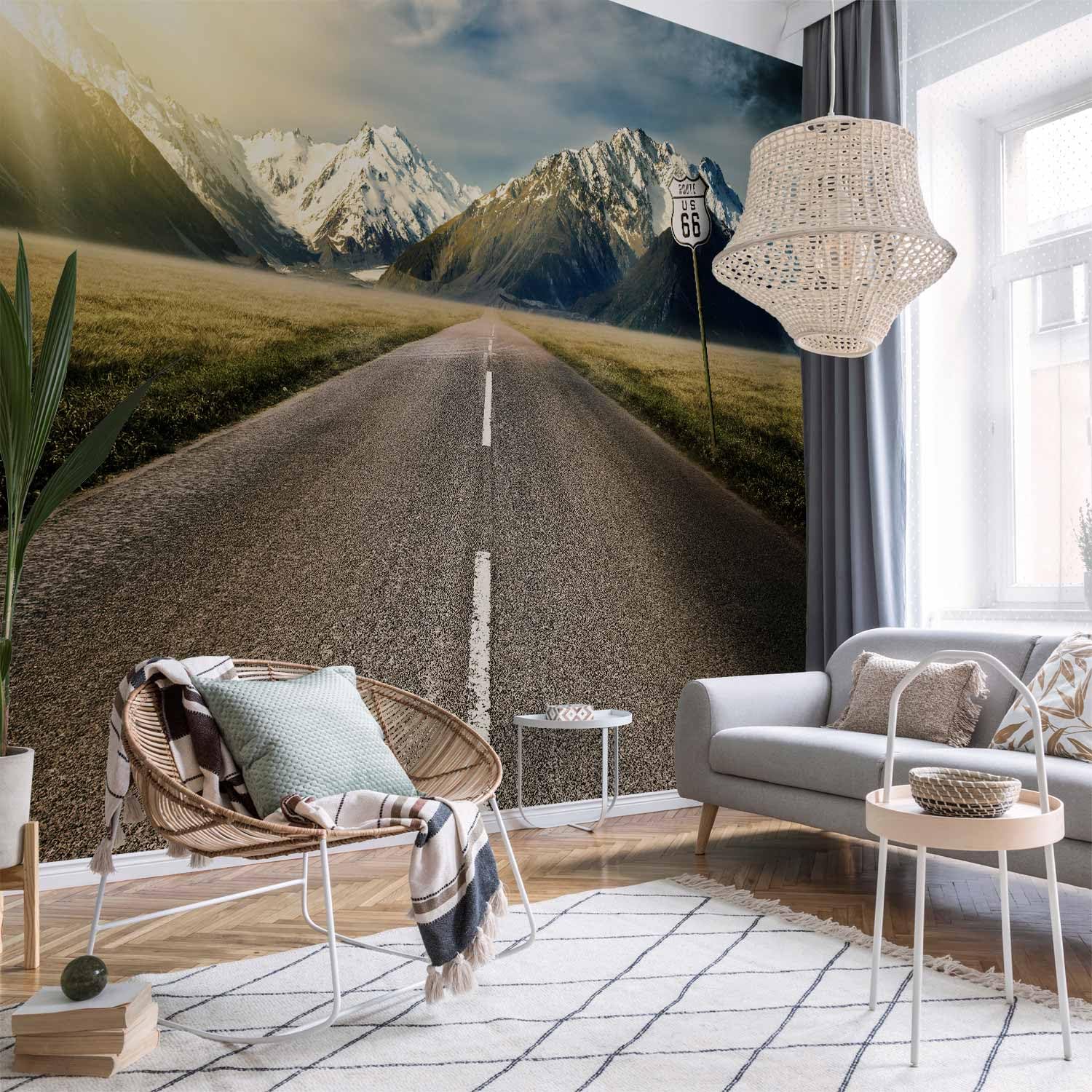 artgeist Wall Mural Mountains Nature 77x55 in - XXL Peel and Stick Self-Adhesive Wallpaper Removable Large Sticker Foil Wall Decor Print Picture Image Design c-A-0029-a-a
