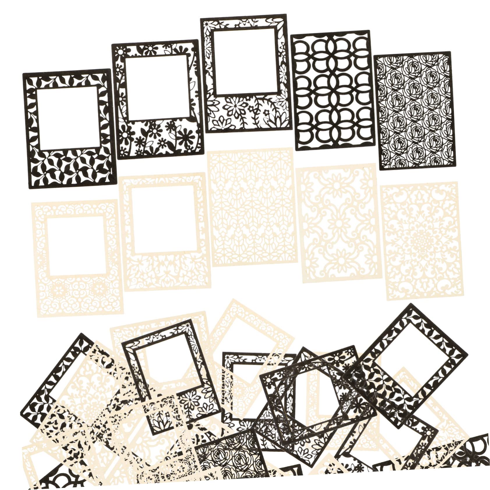 HOMSFOU 5 Set Decorativa per Scrapbooking Materiali Creativi per DIY per Decorazioni Fai da Te 40 Fogli*5