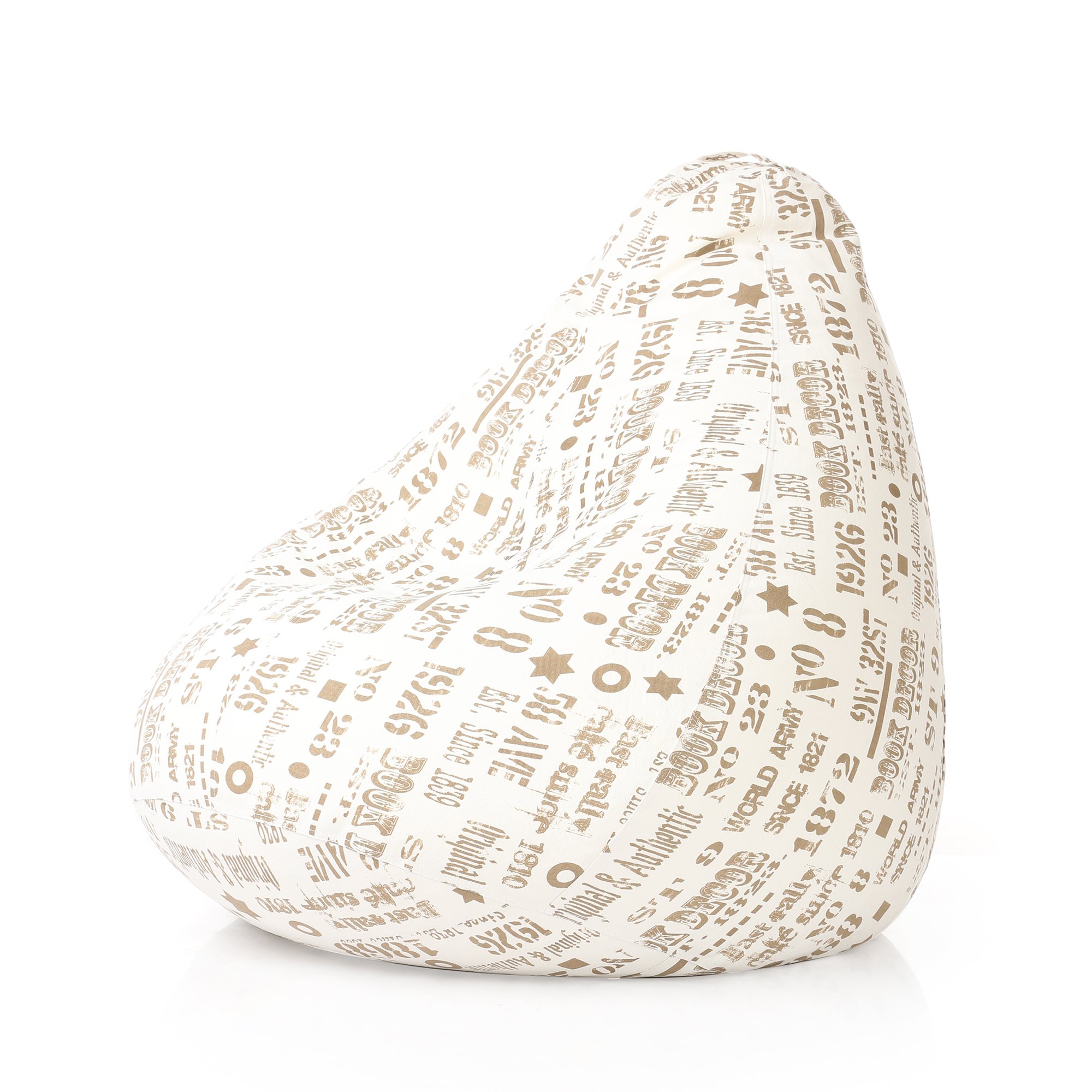 Classic Cotton Canvas Abstract Printed Bean Bag XXXL Size Cover Only-picture-32