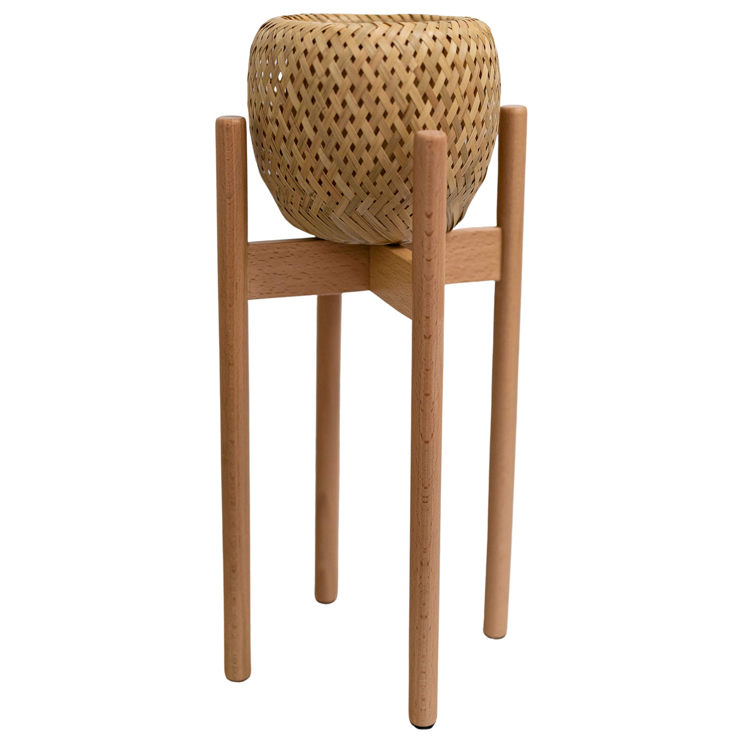 Buy Wicker Stand Indoor Rattan er and Rattan Stand, Mid Century