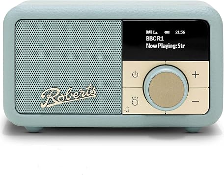 Roberts Revival PETITE2 FM/DAB/DAB+ Digital Radio with Bluetooth, Duck Egg