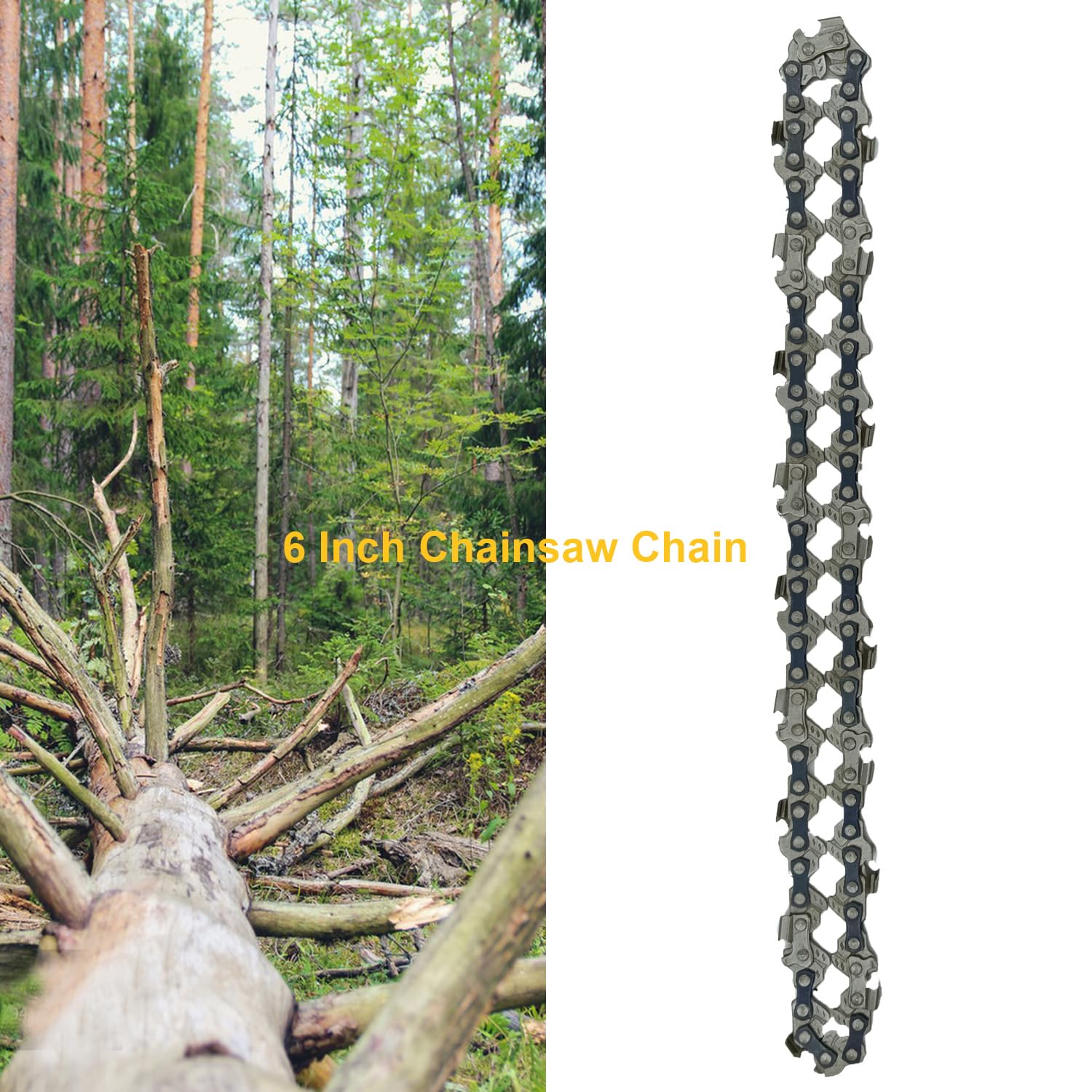 3 cadenas de repuesto de 6 pulgadas para Makita XCU14 - T-05907/cadena de motosierra de 6 pulgadas para KOBALT KMCS 1024A-03