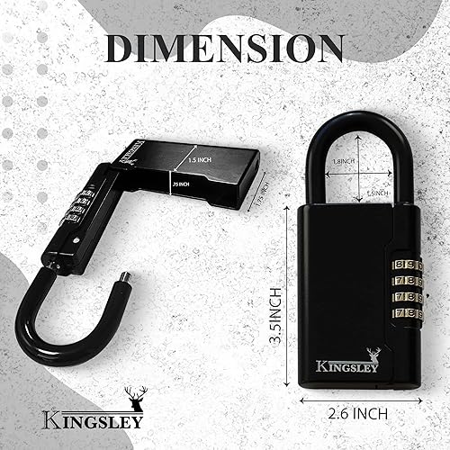 Miniatura 2 de Kingsley Guard-a-key caja fuerte Realtor negro