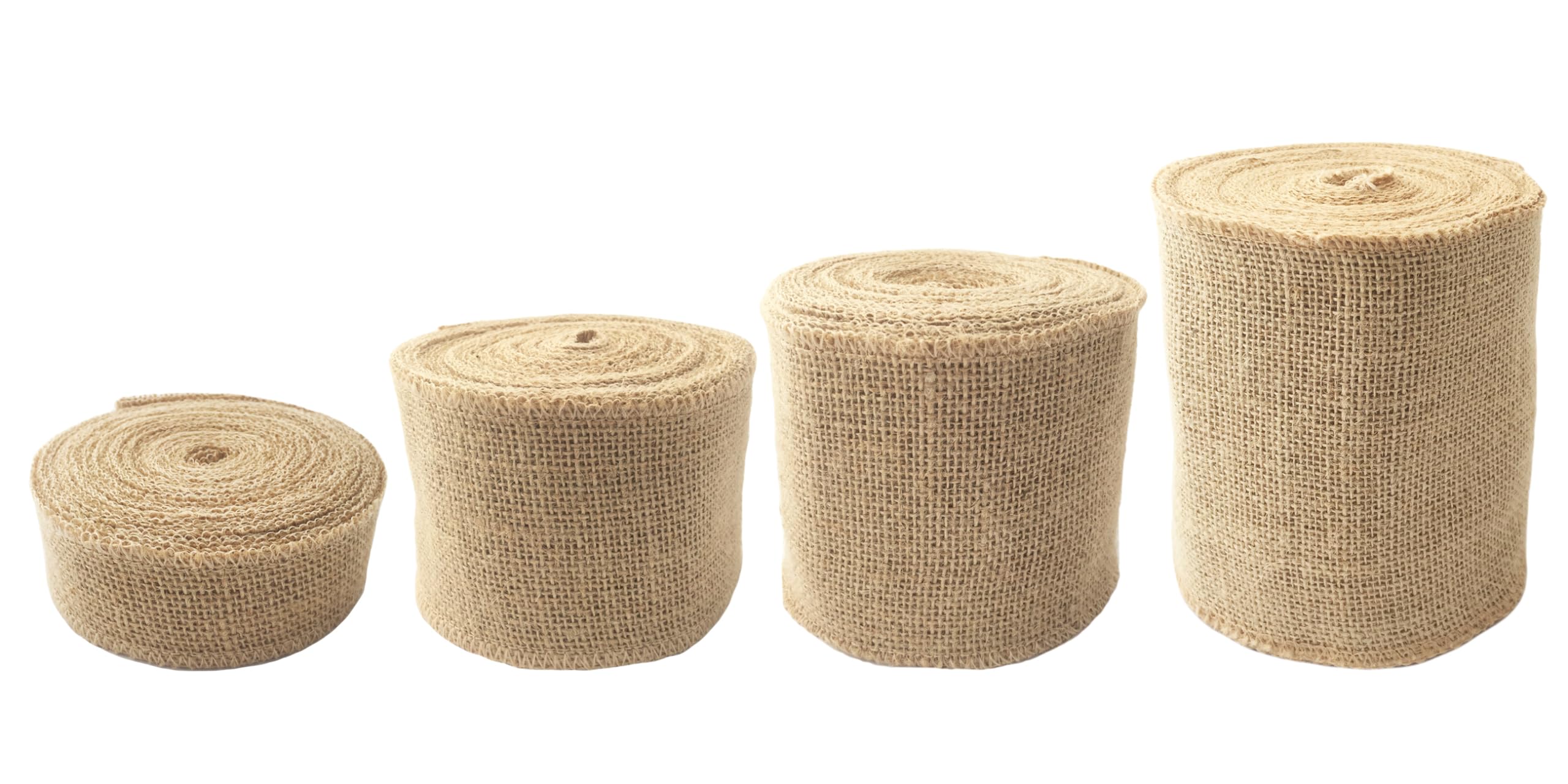 LWR CRAFTS Natural Burlap Ribbon 10 Meters (10cm), Natural Jute - Image 4
